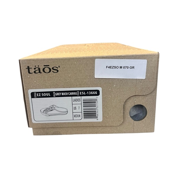 Taos NEW EZ Soul Grey Wash Canvas Slip on Sneakers SZ 7 - Picture 8 of 10